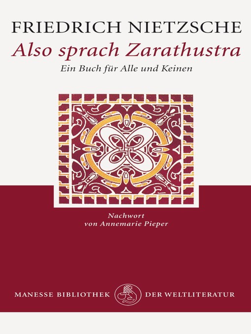 Title details for Also sprach Zarathustra by Friedrich Nietzsche - Available